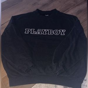 Black “Playboy” Crewneck